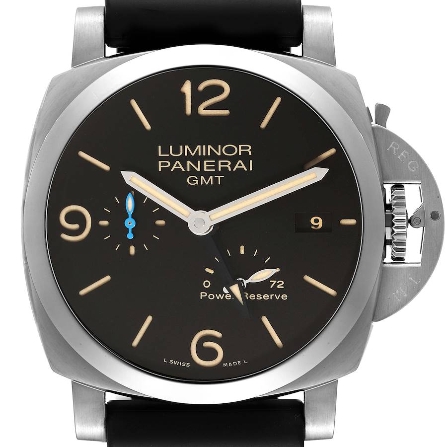 Panerai Luminor Marina 1950 3 Days GMT Mens Watch PAM01321 Box Papers SwissWatchExpo