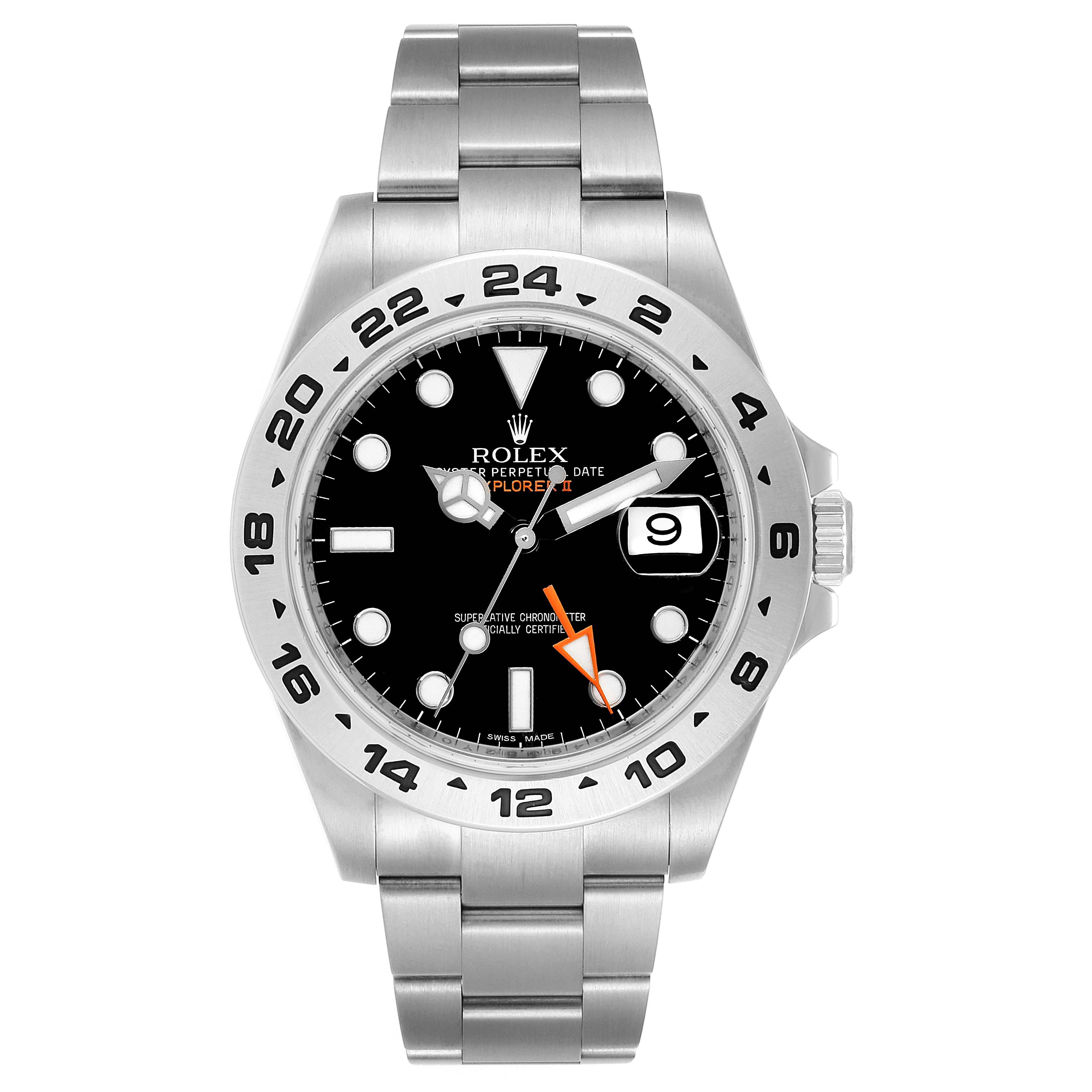 The image shows a frontal view of a Rolex Explorer 216570 Men's Stainless Steel Black Dial 216570 Men's Stainless Steel Black Dial watch, displaying the dial, bezel, and bracelet.