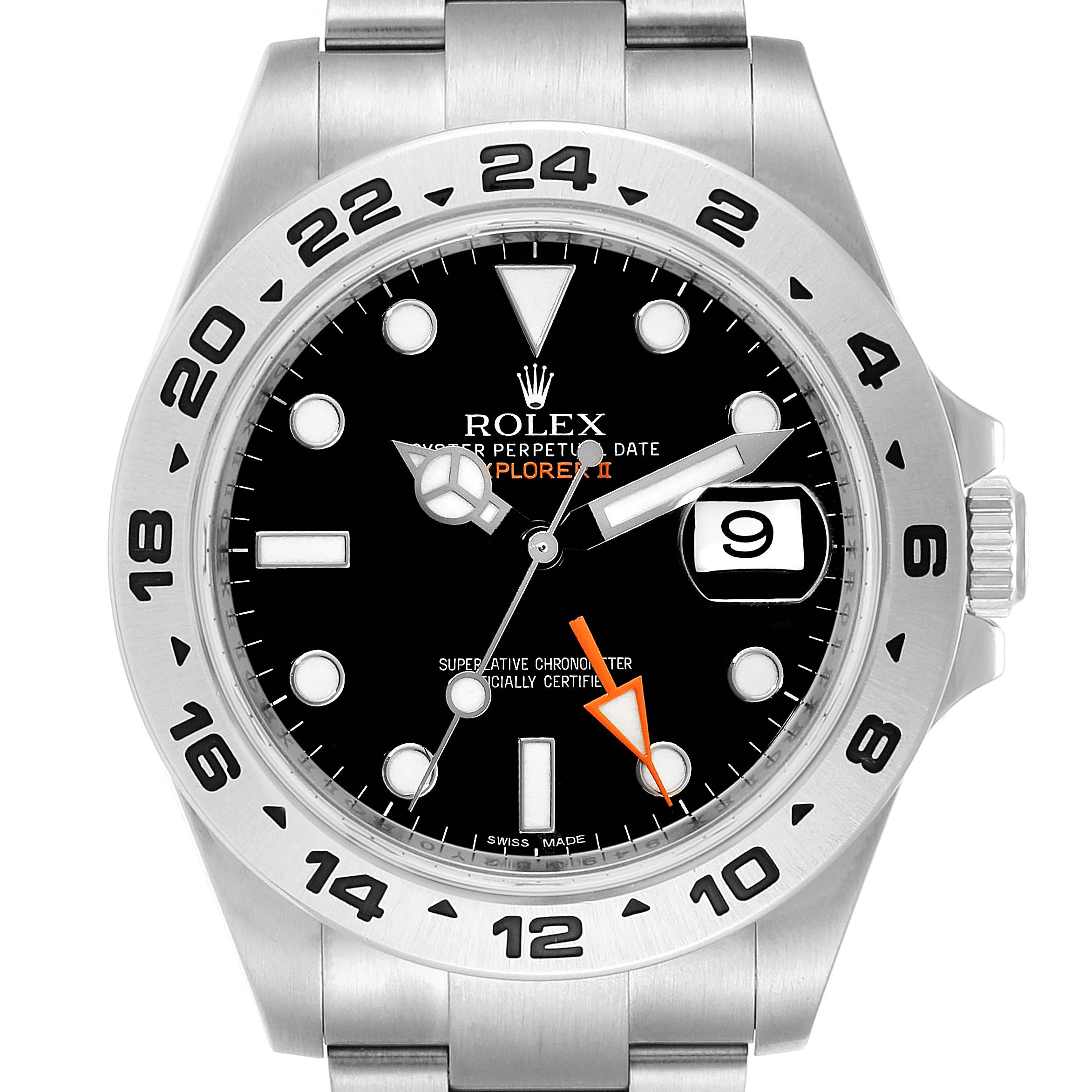 The image displays the front view of a Rolex Explorer 216570 Men's Stainless Steel Black Dial 216570 Men's Stainless Steel Black Dial watch, showing its face, bezel, date window, and part of the bracelet.