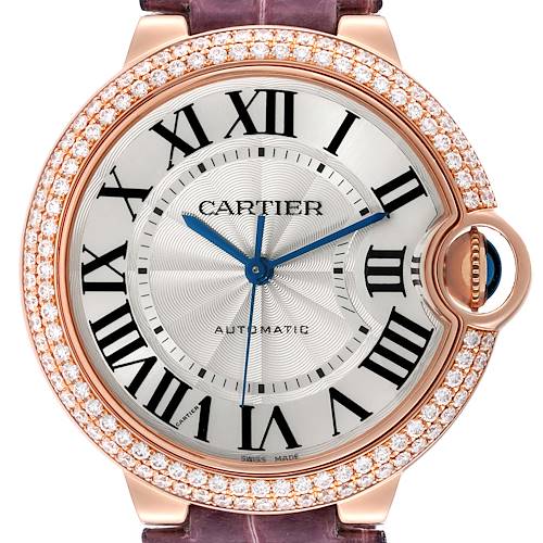 Photo of Cartier Ballon Bleu Automatic Rose Gold Diamond Ladies Watch WE900551