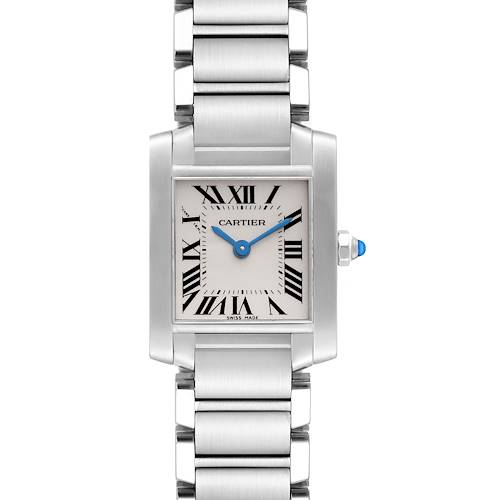 Photo of Cartier Tank Francaise Small Silver Dial Steel Ladies Watch W51008Q3