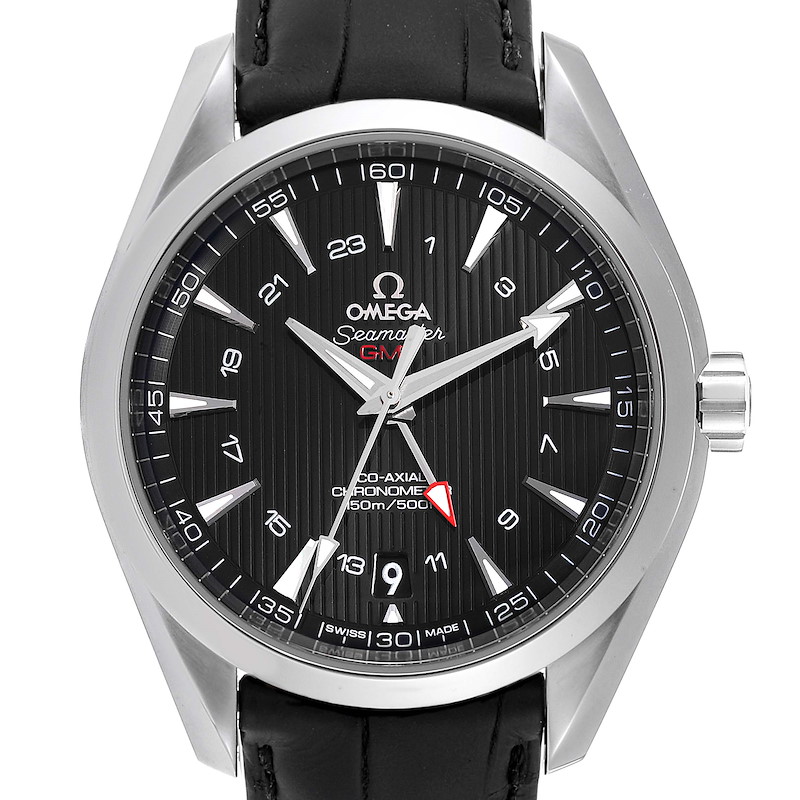 Omega Seamaster Aqua Terra GMT Co-Axial Watch 231.13.43.22.01.001 Box Card SwissWatchExpo