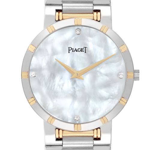Photo of Piaget Dancer Midsize Steel Yellow Gold MOP Diamond Ladies Watch 94023 Papers