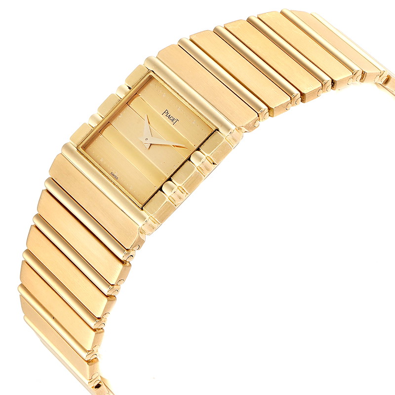 Piaget Polo 18K Yellow Gold Quartz Mens Watch 7131 SwissWatchExpo