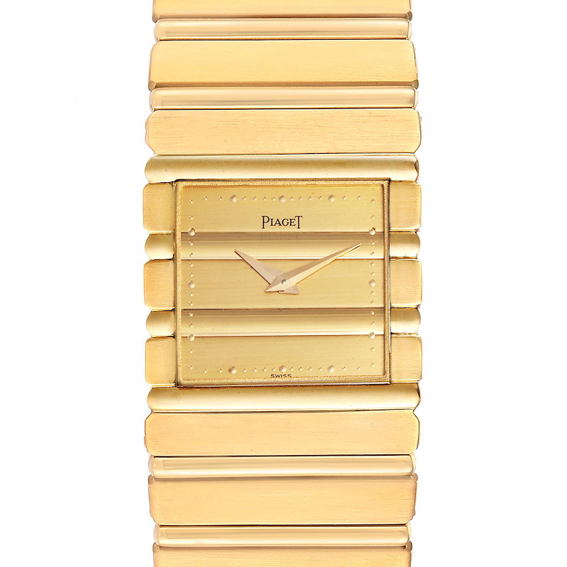Piaget Polo 18K Yellow Gold Quartz Mens Watch 7131 SwissWatchExpo