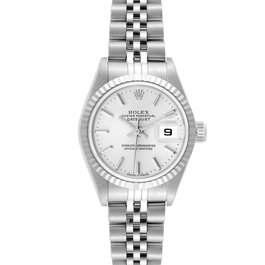 Rolex Datejust Steel White Gold Silver Dial Ladies Watch 79174 SwissWatchExpo