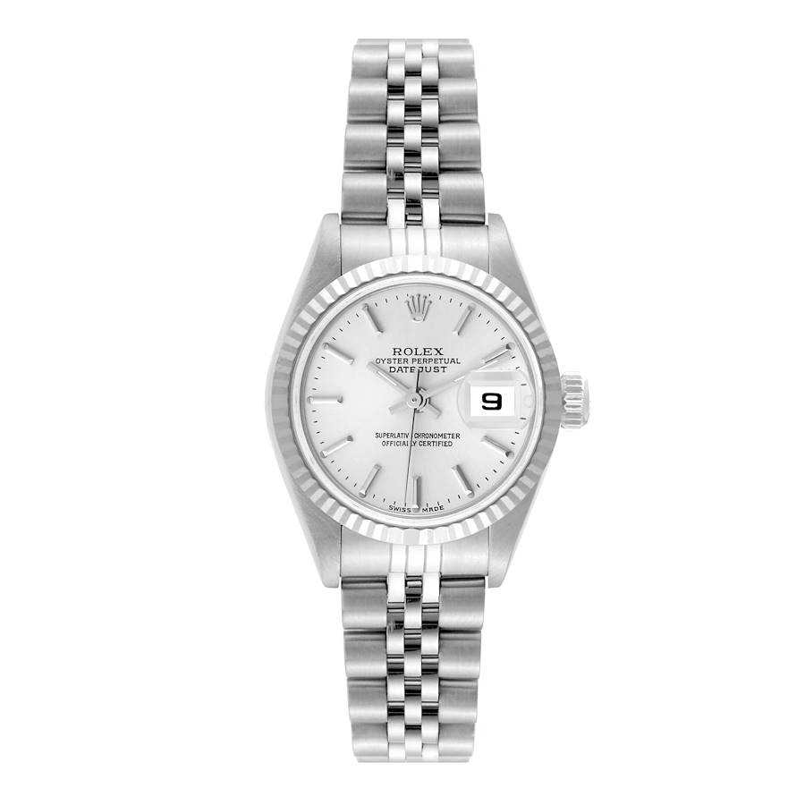 Rolex Datejust Steel White Gold Silver Dial Ladies Watch 79174 SwissWatchExpo