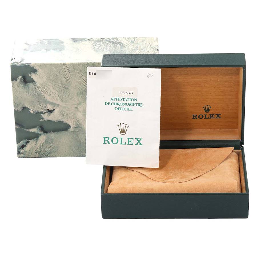 Rolex Ivory Box with Gold Logo Rolex 18038 Day Date 18K Yellow Gold with Ivory Rolex Motif  main image 3
