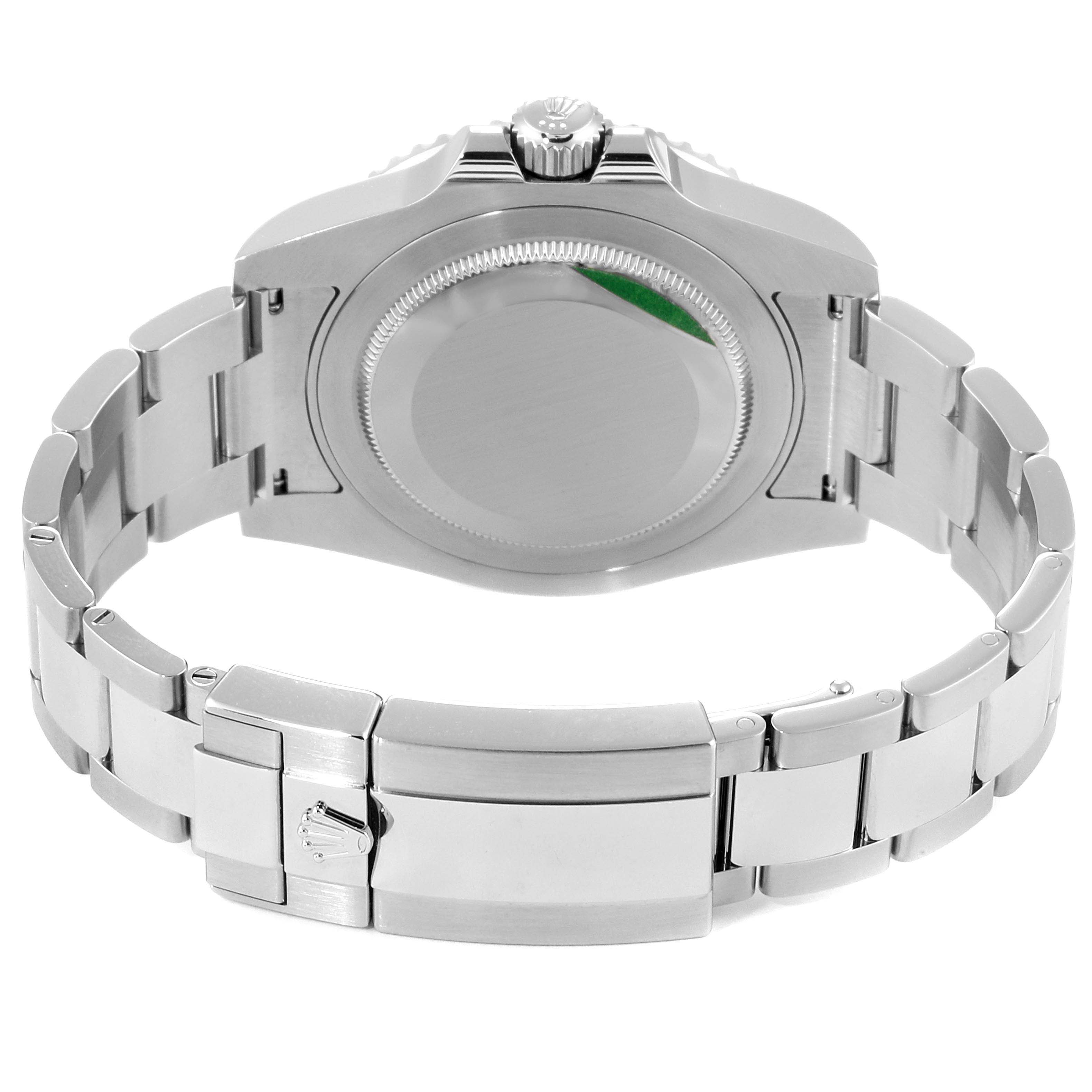 The image shows the backside, including the case back and bracelet, of a Rolex GMT-Master 116710  Men
s Stainless Steel Black Dial 116710  Men
s Stainless Steel Black Dial watch.