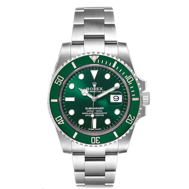 Rolex Submariner Hulk Green Dial Bezel Men's Watch 116610LV Unworn