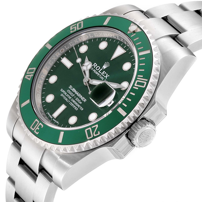 Rolex Submariner Hulk Green Dial Bezel Mens Watch 116610LV Unworn ...