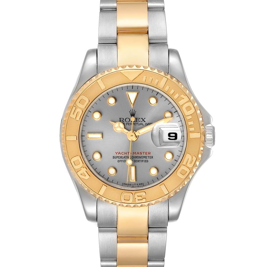 Rolex Yachtmaster 29 Steel Yellow Gold Ladies Watch 69623 Papers SwissWatchExpo