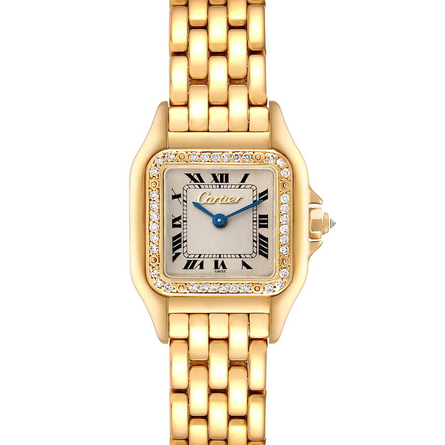 Cartier Panthere Small Yellow Gold Diamond Ladies Watch SwissWatchExpo