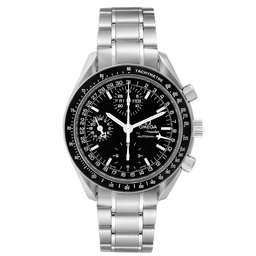 Omega Speedmaster Day Date Black Dial Automatic Mens Watch 3520.50