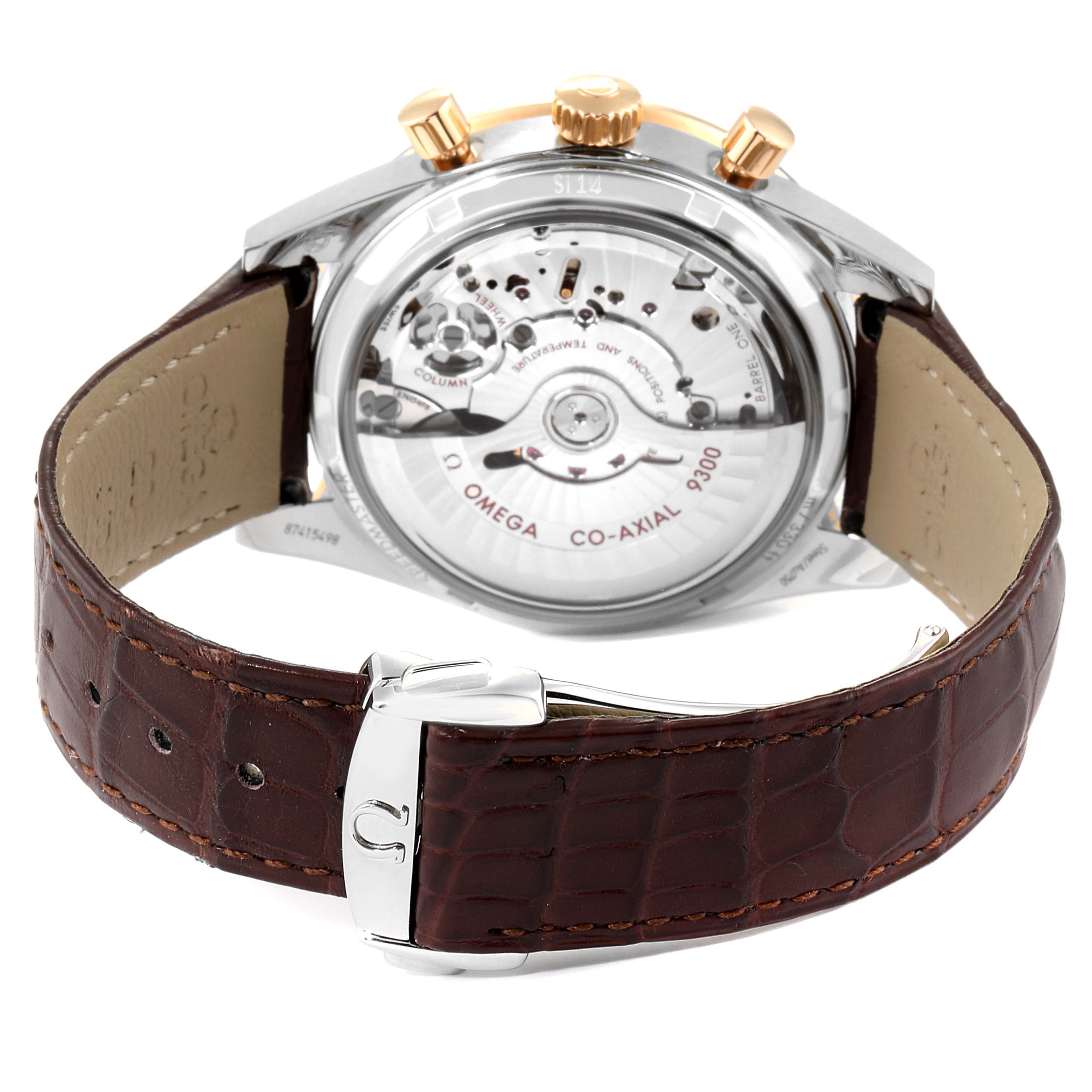 omega speedmaster rose gold watch