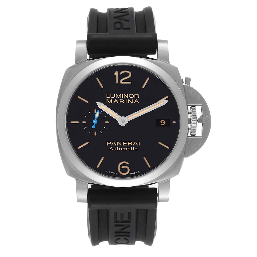 Panerai Luminor Marina 1950 Black Dial Steel Mens Watch PAM01392