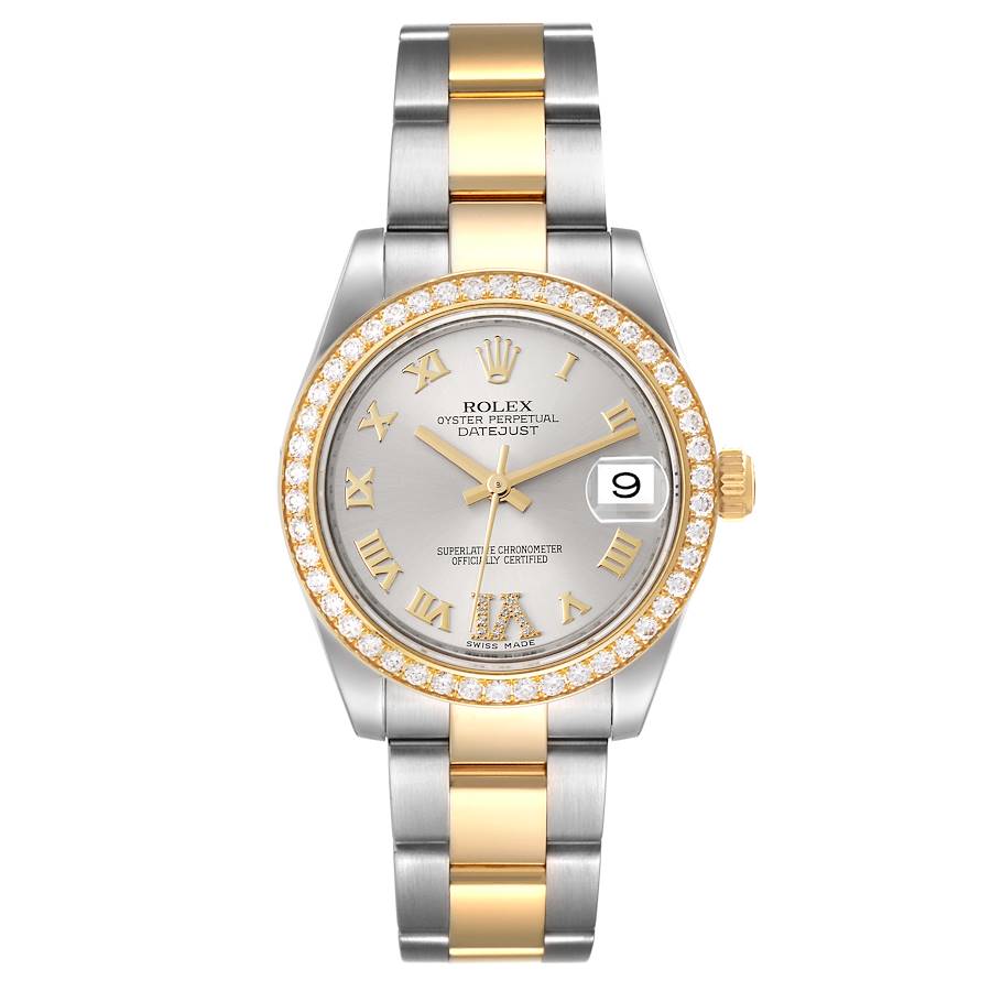 Rolex Datejust 31 Diamond Dial Gold Ladies 178383