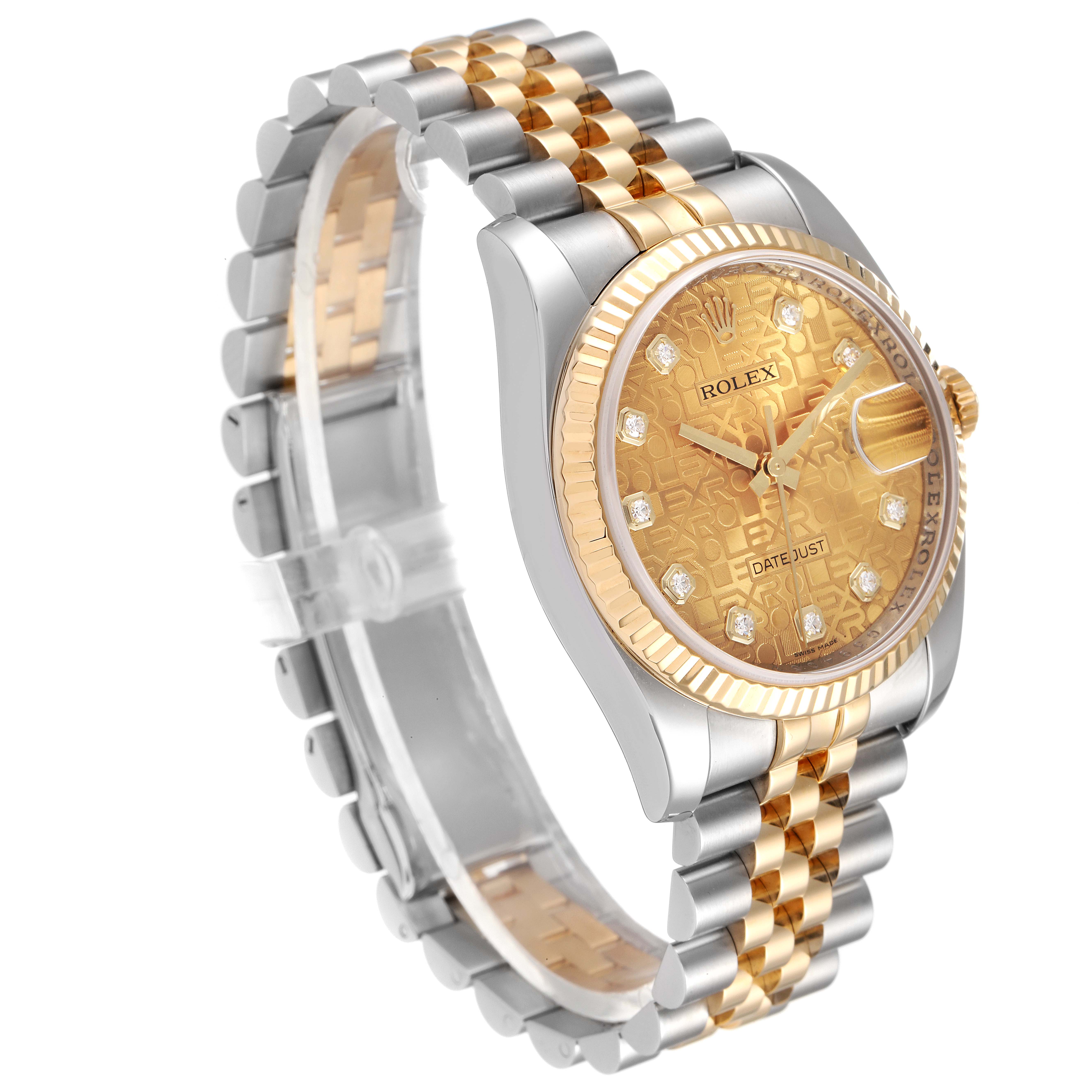datejust 36 gold and steel