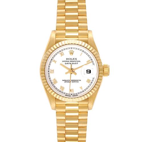 Photo of Rolex Datejust President Yellow Gold Ladies Watch 69178 Box Papers