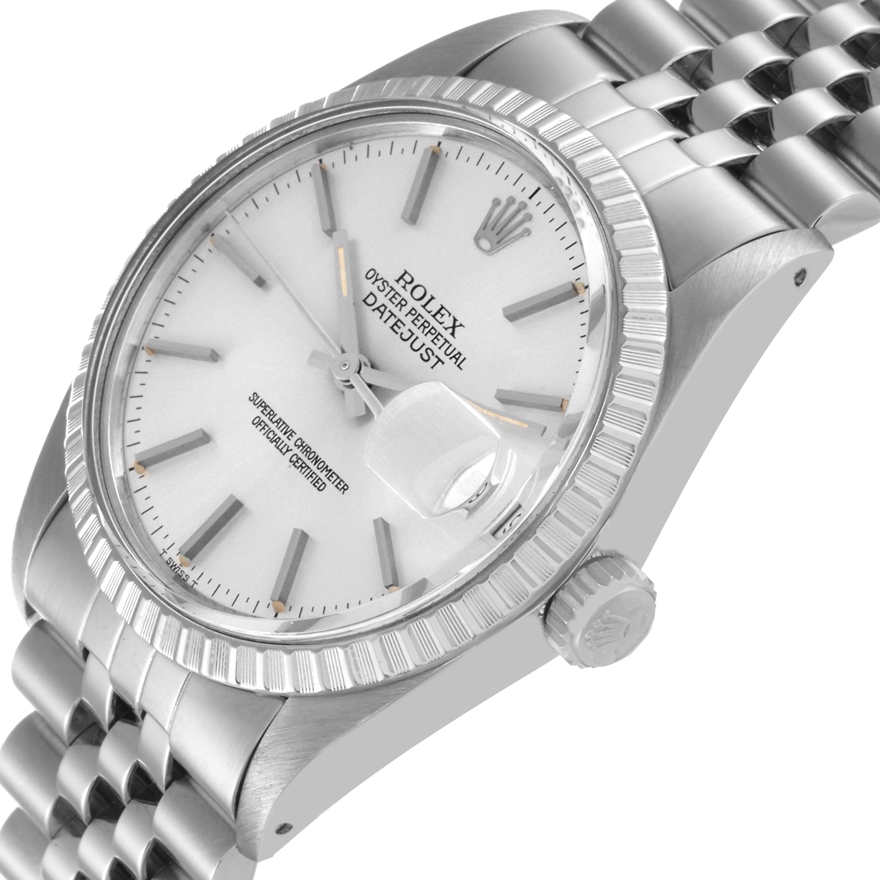 The Rolex Vintage Collection 16030 Men's Stainless Steel Silver Dial 16030 Men's Stainless Steel Silver Dial model is shown at a slight angle, highlighting the dial, bezel, crown, and bracelet.
