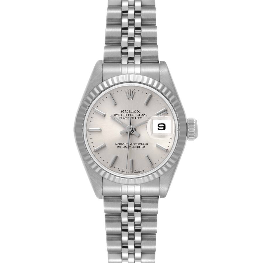 Rolex Datejust Steel White Gold Silver Dial Ladies Watch 69174 Box Papers SwissWatchExpo