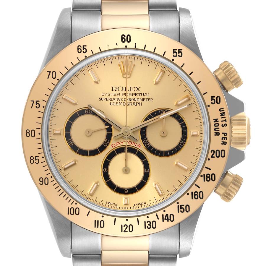 Rolex Daytona Inverted 6 200 Meter Steel Yellow Gold Mens Watch 16523 SwissWatchExpo