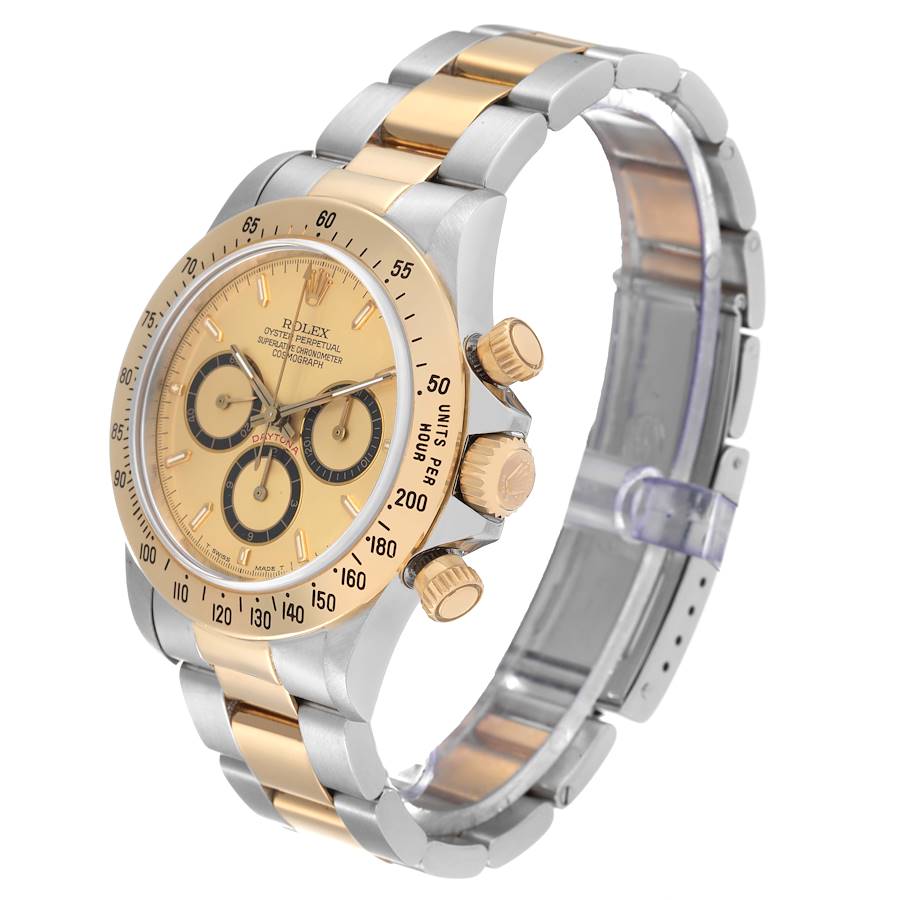 Rolex Daytona Inverted 6 200 Meter Steel Yellow Gold Mens Watch 16523 ...