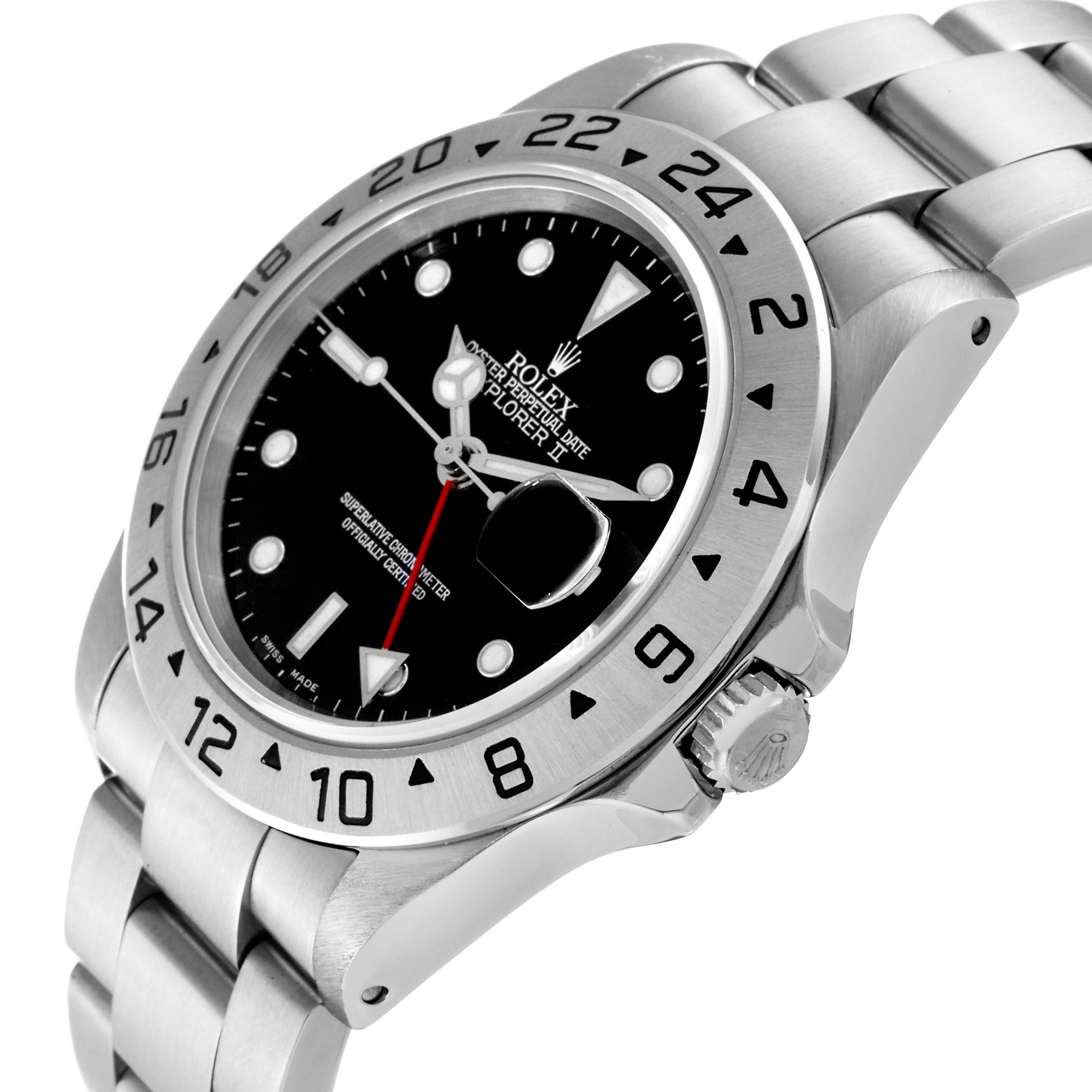 The image shows a close-up angle of the Rolex Explorer 16570 Men
s Stainless Steel Black Dial 16570 Men
s Stainless Steel Black Dial watch, highlighting the bezel, dial, crown, and bracelet.