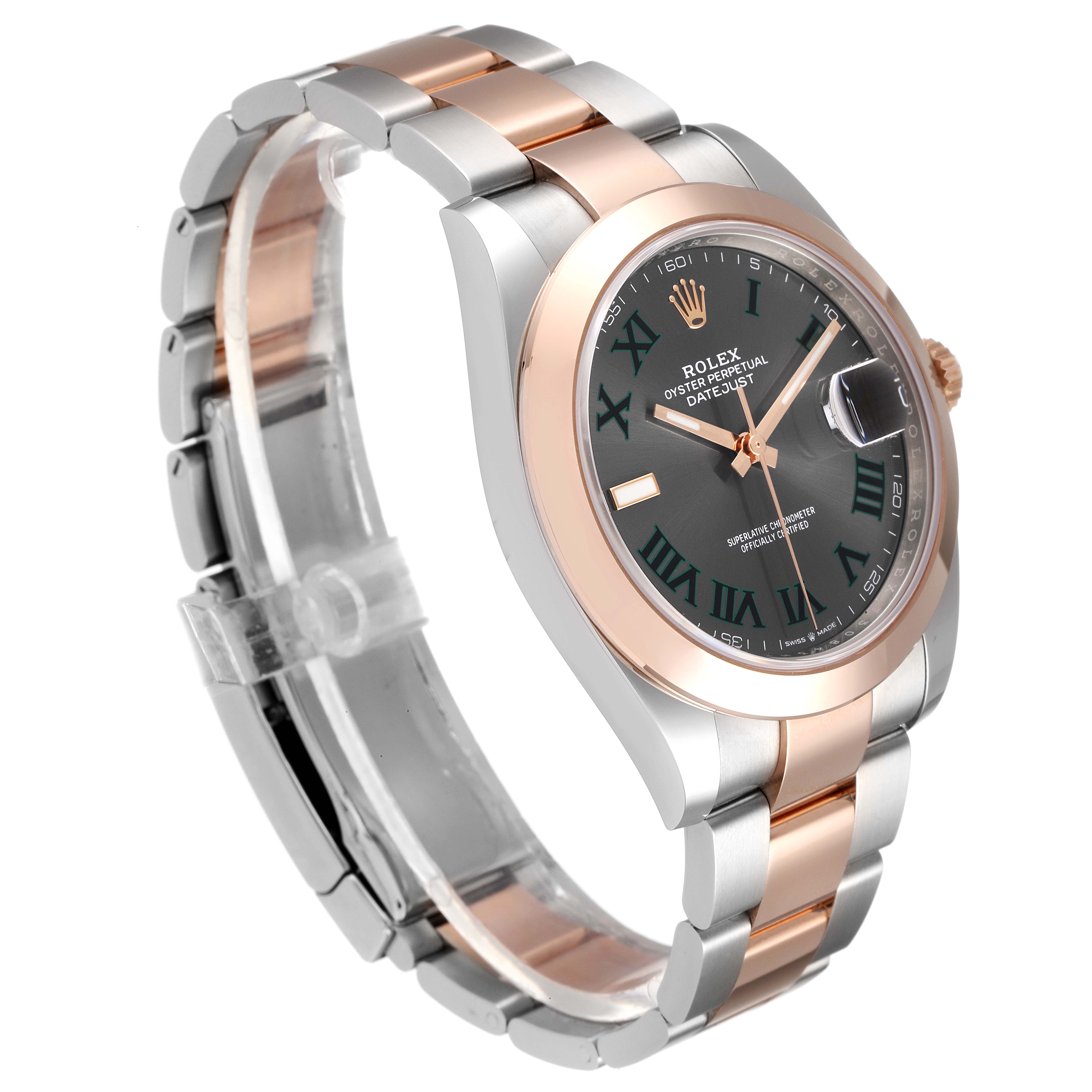 rolex datejust 41 rose gold wimbledon