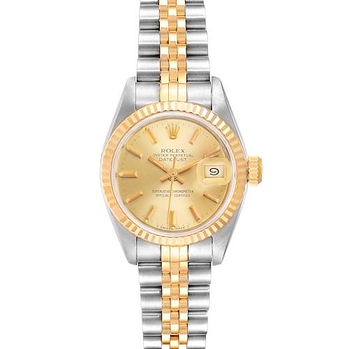 Photo of Rolex Datejust Steel Yellow Gold Jubilee Bracelet Ladies Watch 69173
