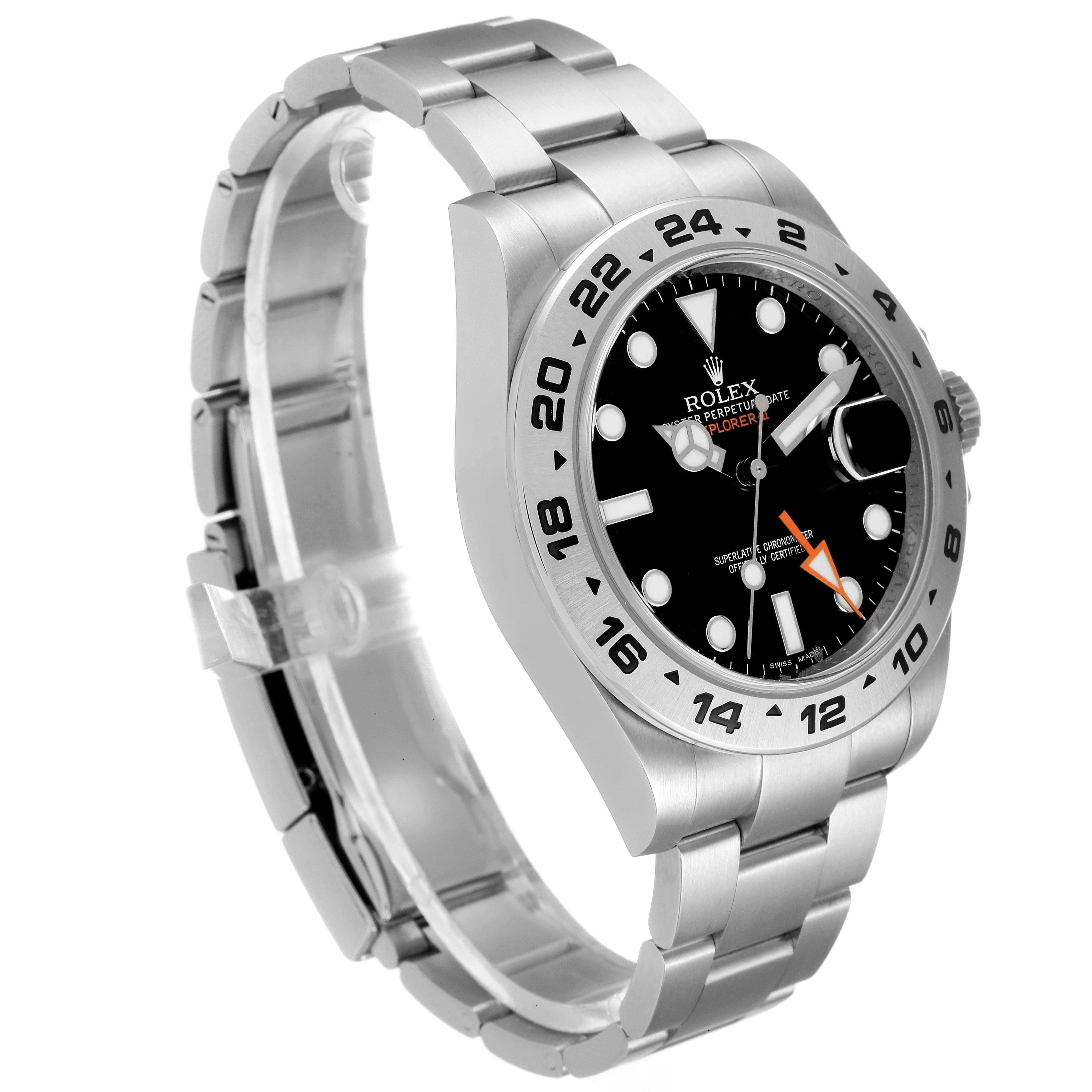 The image shows a Rolex Explorer 216570 Men's Stainless Steel Black Dial 216570 Men's Stainless Steel Black Dial watch at a three-quarter angle, highlighting its bezel, dial, and bracelet.
