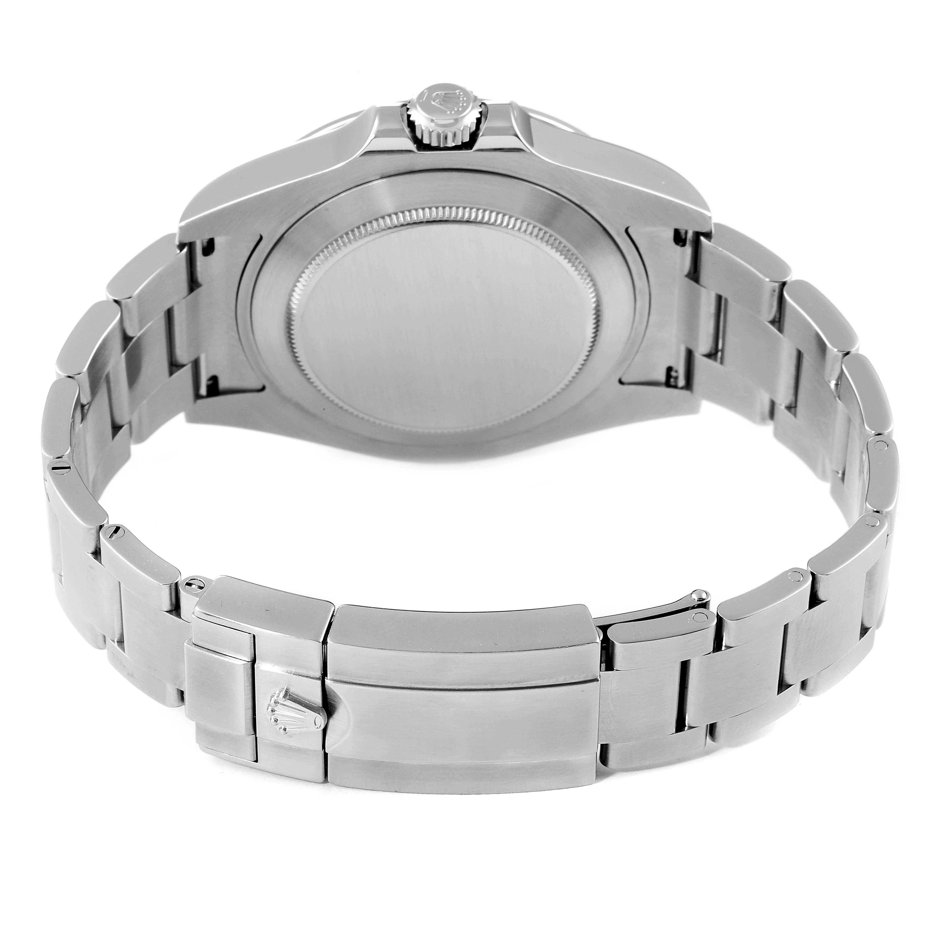 The image shows the back case and bracelet of a Rolex Explorer 216570 Men's Stainless Steel White Dial 216570 Men's Stainless Steel White Dial watch from a rear angle.