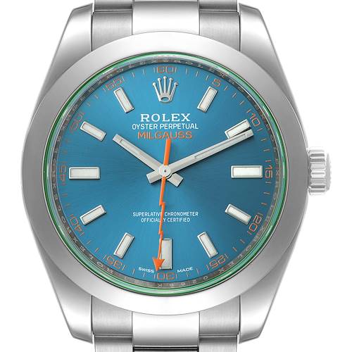 Photo of NOT FOR SALE Rolex Milgauss Blue Dial Green Crystal Steel Mens Watch 116400GV Unworn PARTIAL PAYMENT