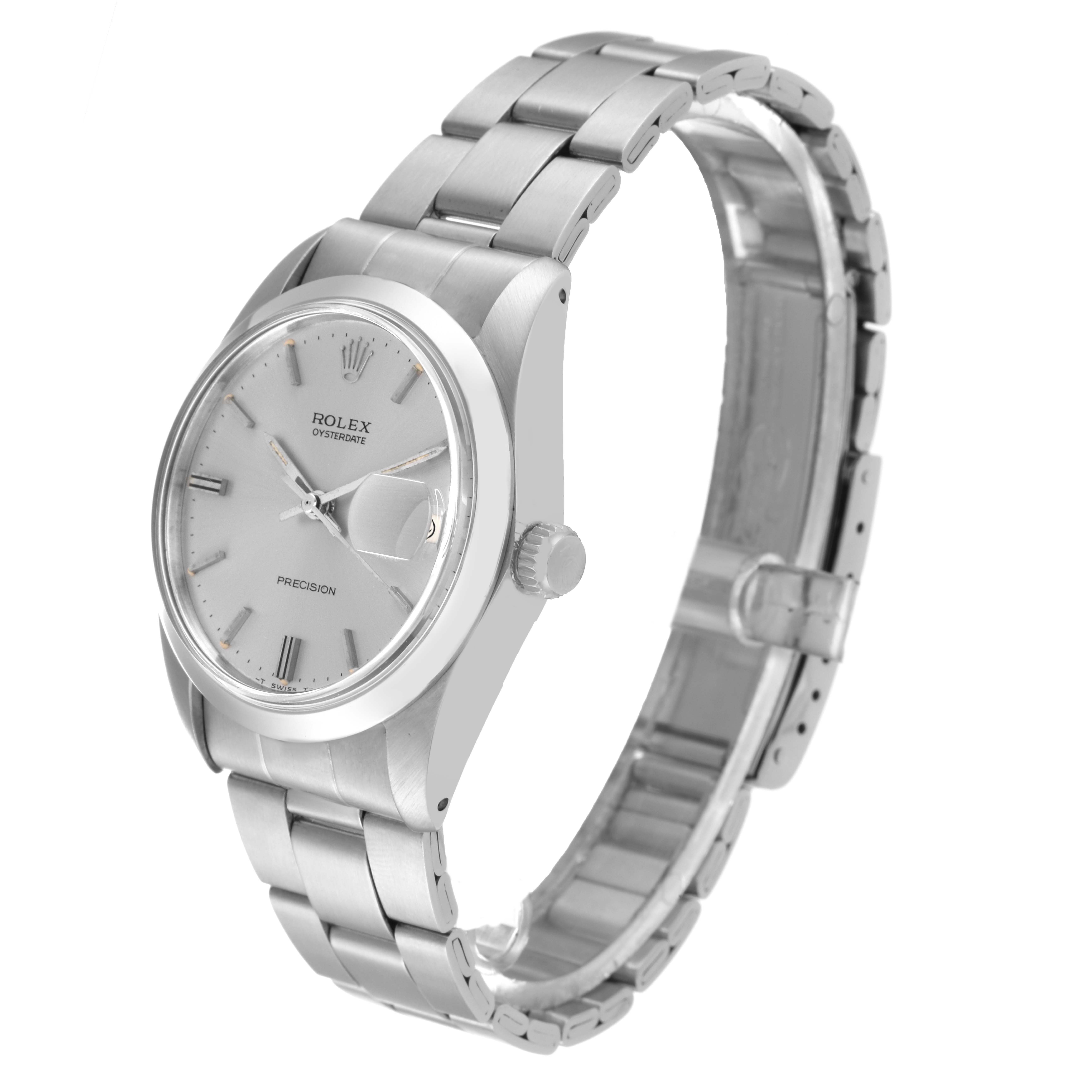The Rolex Vintage Collection 6694 Men's Stainless Steel Silver Dial 6694 Men's Stainless Steel Silver Dial watch is shown at a three-quarter angle, highlighting its dial, bezel, and bracelet.