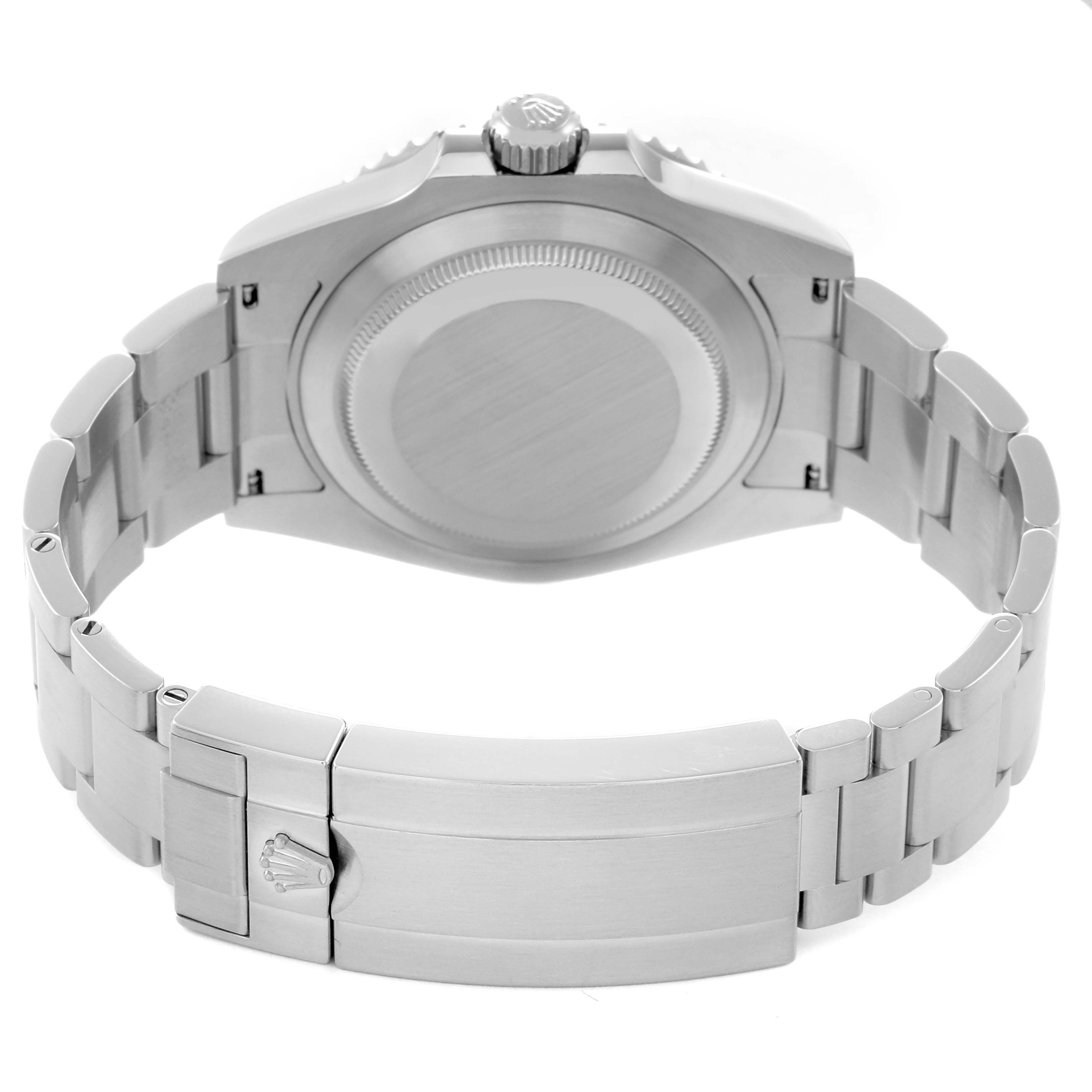 The image shows the back view of a Rolex Submariner 126610 Men's Stainless Steel Black Dial 126610 Men's Stainless Steel Black Dial watch, highlighting the clasp, bracelet, and case back.