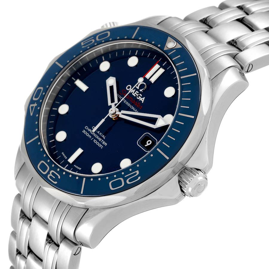 Omega Seamaster Diver Co-Axial Mens Watch 212.30.41.20.03.001 Box Card ...