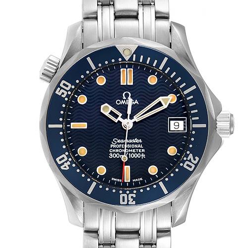 Photo of Omega Seamaster Midsize 36mm Blue Dial Steel Mens Watch 2551.80.00 Card