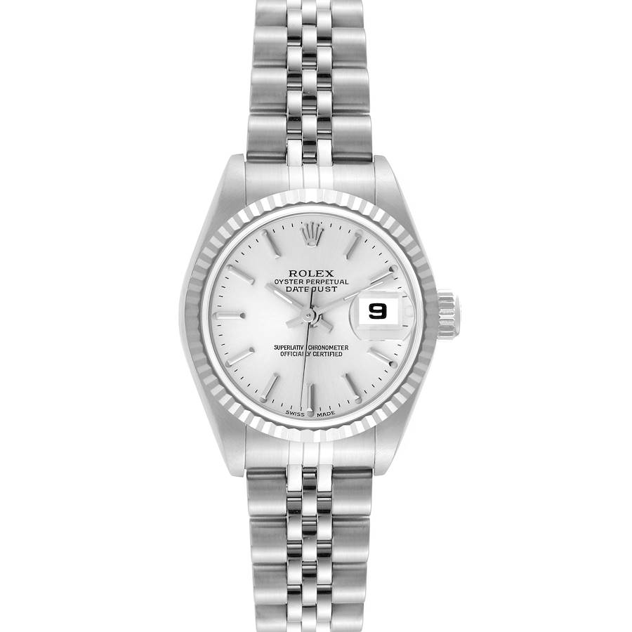 Rolex Datejust Steel White Gold Ladies Watch 79174 Box Papers SwissWatchExpo