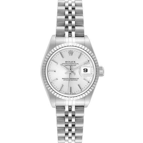 Photo of Rolex Datejust Steel White Gold Ladies Watch 79174 Box Papers