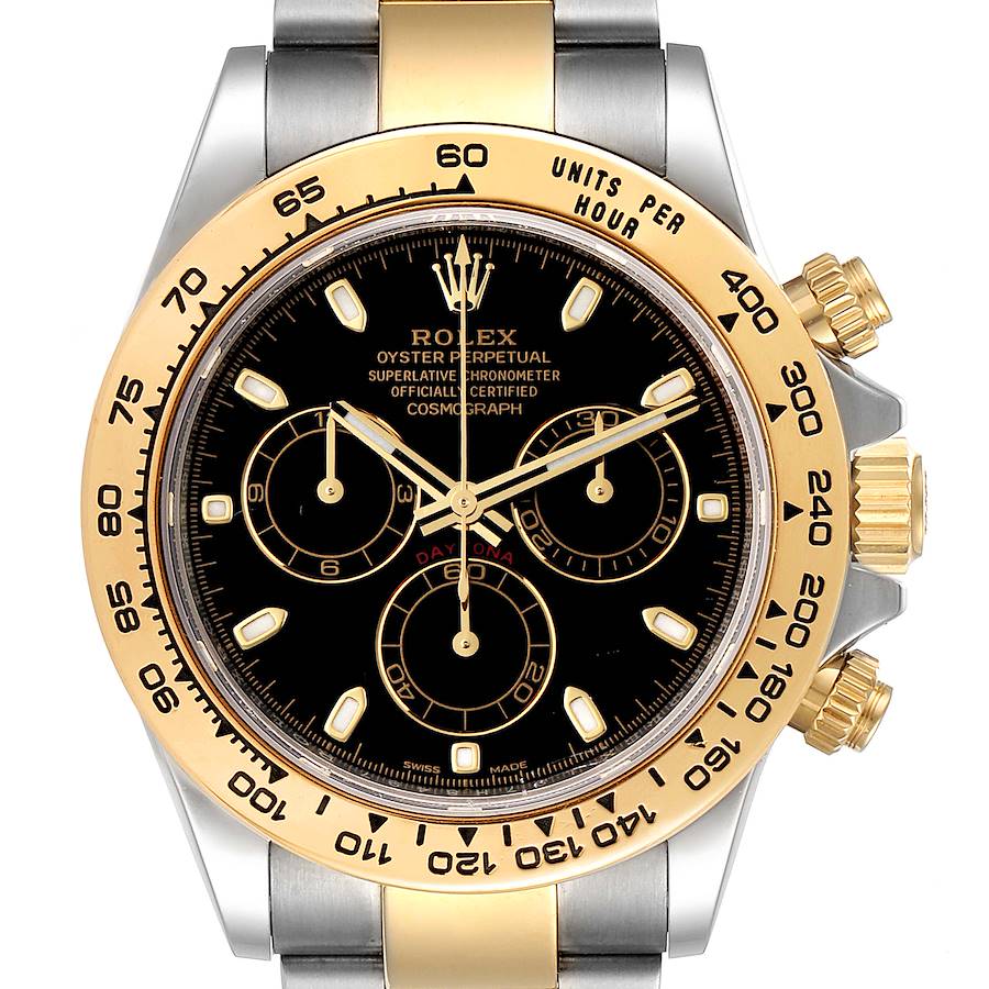 NOT FOR SALE Rolex Daytona Black Dial Steel Yellow Gold Mens Watch 116503 Box Card PARTIAL PAYMENT SwissWatchExpo