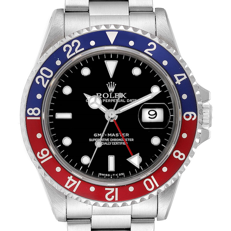 Rolex GMT Master 40mm Blue Red Pepsi Bezel Mens Watch 16700 Box SwissWatchExpo