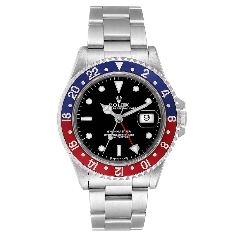 rolex half blue half red