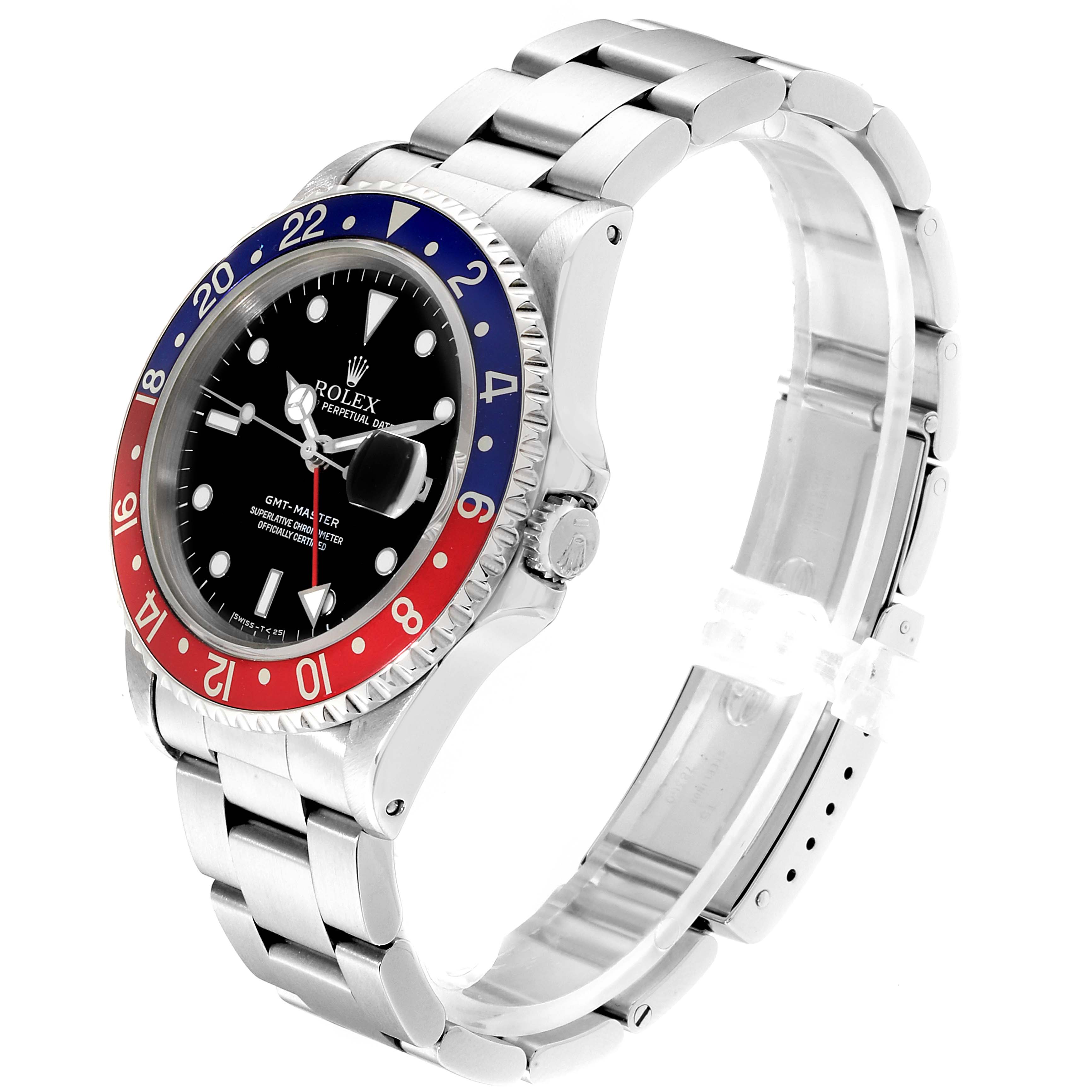 Rolex Gmt Master 40mm Blue Red Pepsi Bezel Mens Watch 16700 Box Swisswatchexpo 2740