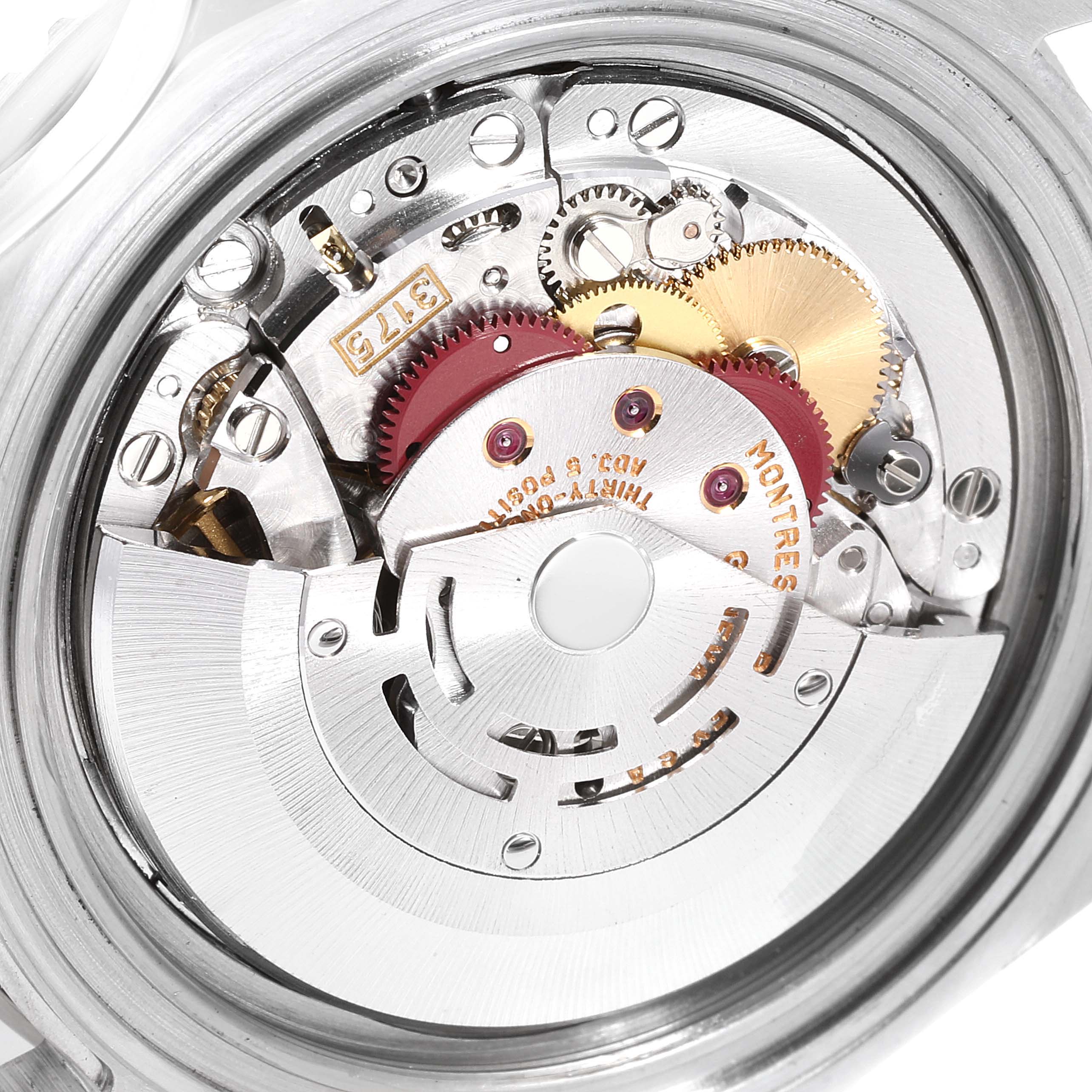 This image shows an internal view of the movement mechanism of a Rolex GMT-Master 16700 Men's Stainless Steel Black Dial 16700 Men's Stainless Steel Black Dial watch.