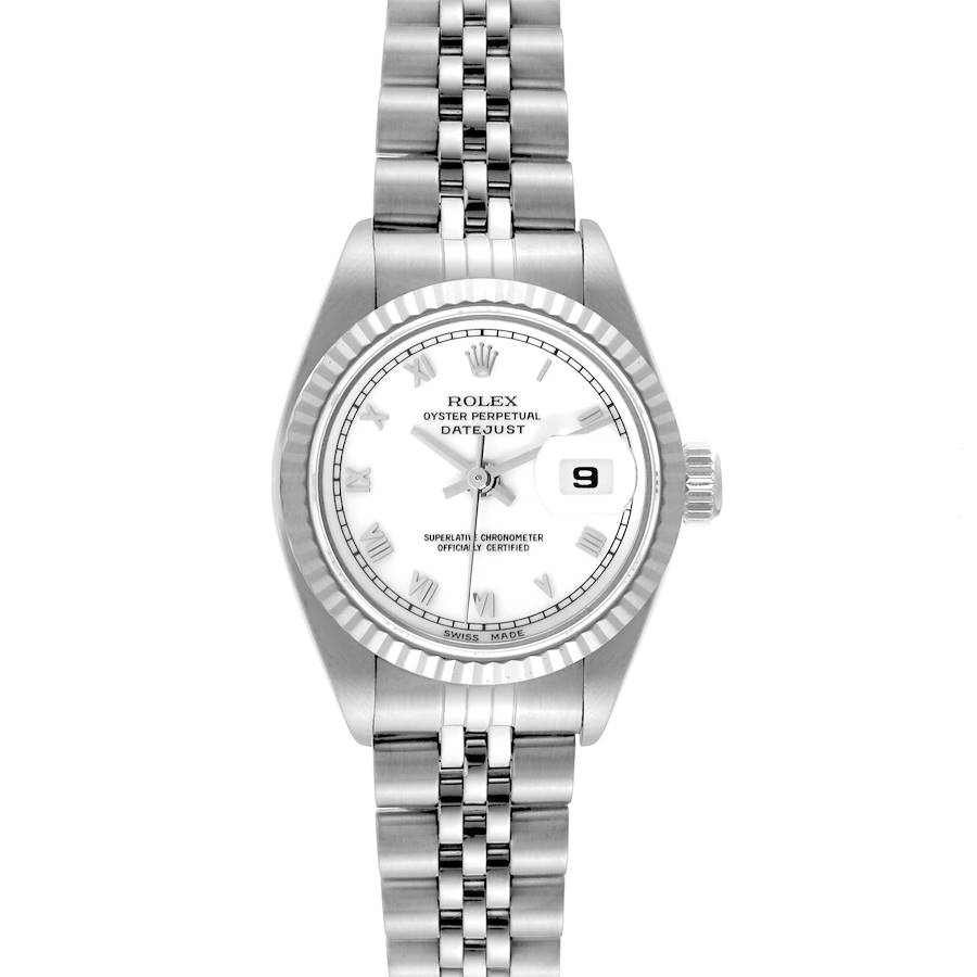 Rolex Datejust Steel White Gold Roman Dial Ladies Watch 69174 SwissWatchExpo