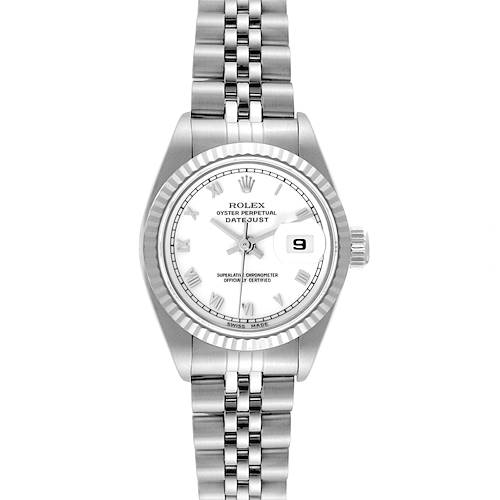 Photo of Rolex Datejust Steel White Gold Roman Dial Ladies Watch 69174