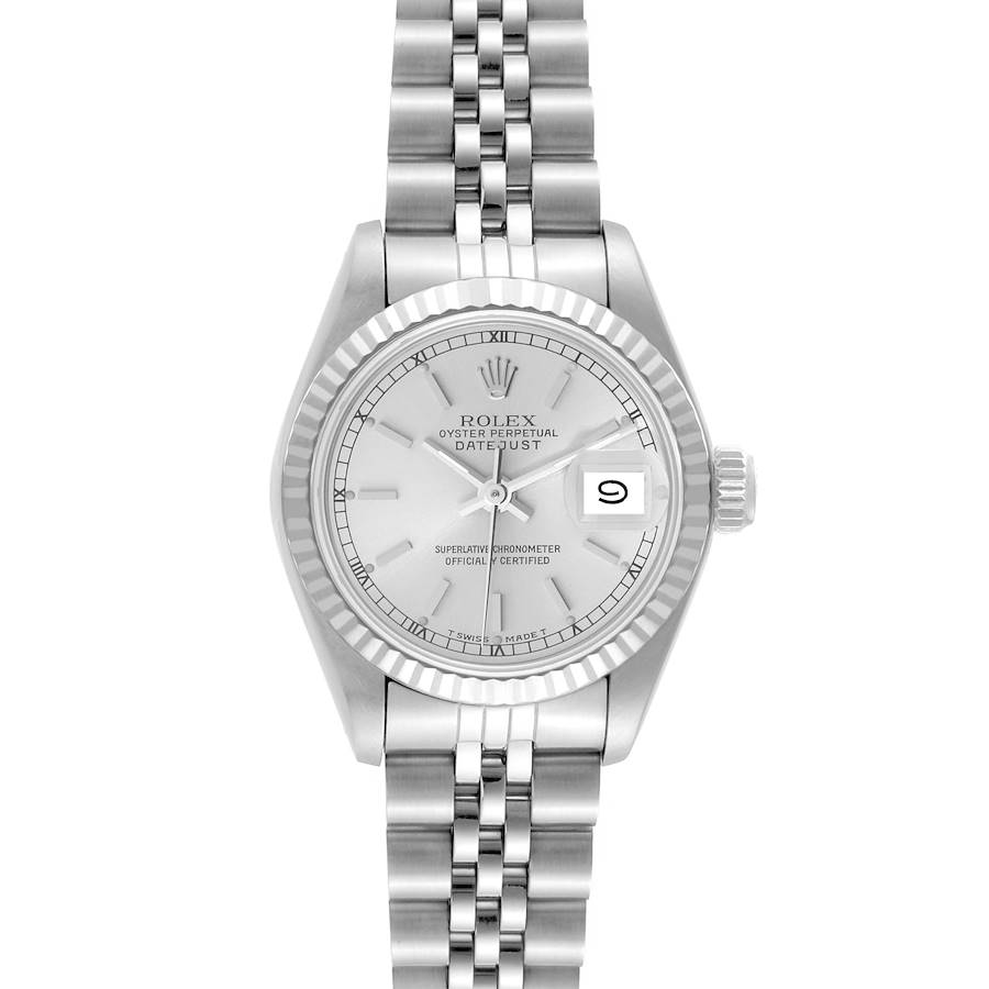 Rolex Datejust Steel White Gold Silver Dial Ladies Watch 69174 SwissWatchExpo