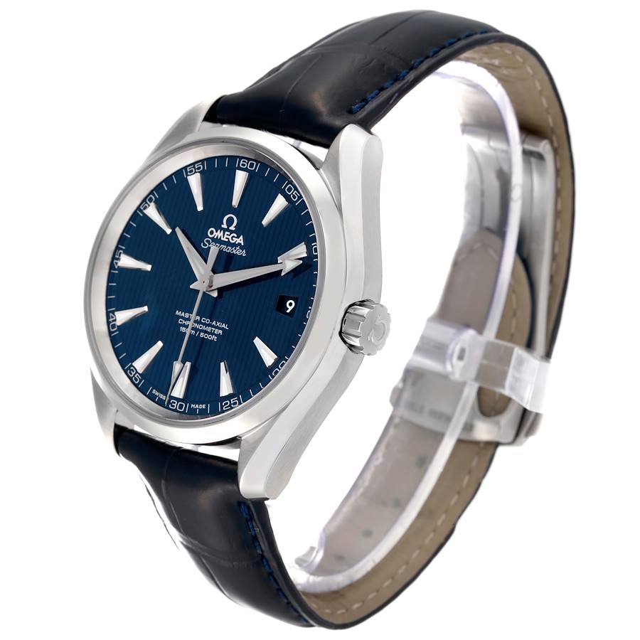 Omega Seamaster Aqua Terra Blue Dial Mens Watch 231.13.42.21.03.001 Box Card SwissWatchExpo