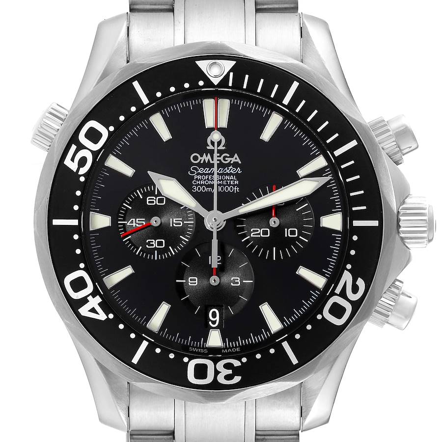 Omega Seamaster Chronograph Steel Mens Watch 2594.52.00 Box Card SwissWatchExpo