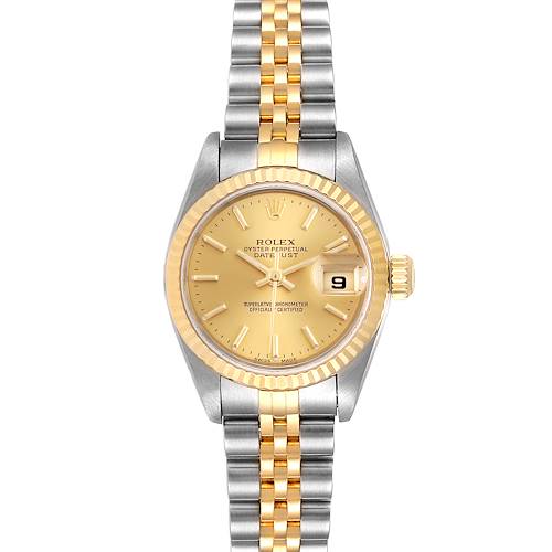 Photo of Rolex Datejust 26 Steel Yellow Gold Ladies Watch 79173 Box Papers